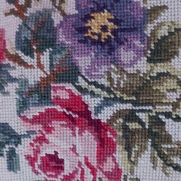 Handmade Cross Stich Pillow - Picture 3 of 3